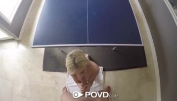 Busty honey is riding on a thick knob skillfully